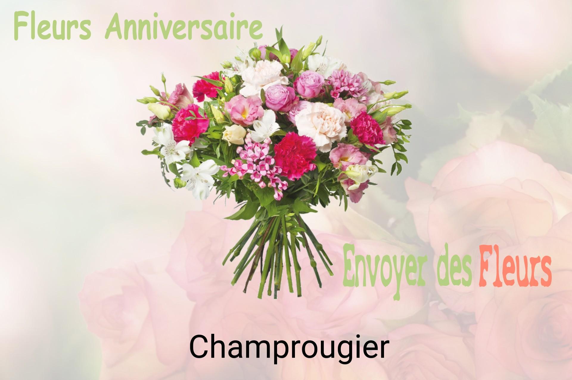 Bouquet de fleurs d’anniversaire livré à Champrougier